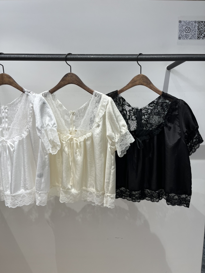 LOVE PULL東大門實拍韓國女士新品人氣時尚休閑襯衫蕾絲衫LOVE PULL襯衫/蕾絲衫