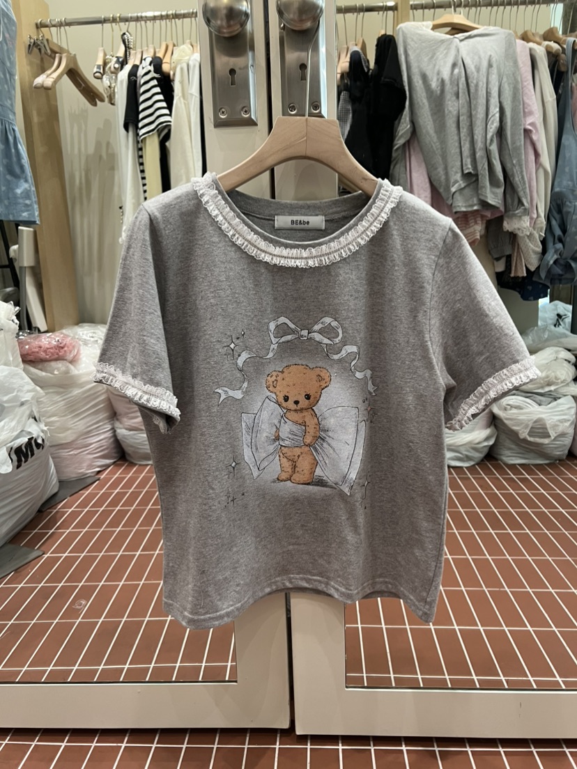 BE&amp;BE韓國直郵實拍女士新品人氣熱賣推薦時尚26春夏，26夏季T恤BE&beT恤圖色2