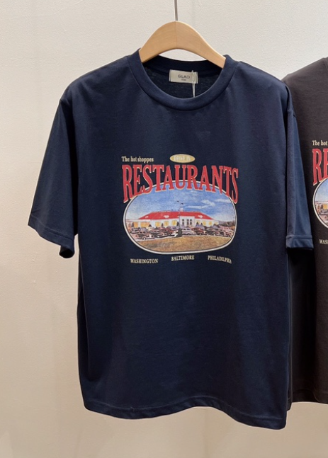 GLAD SOME韓國直郵實拍女裝新品26春夏，26夏季熱賣時尚T恤GLAD SOMET恤圖色1