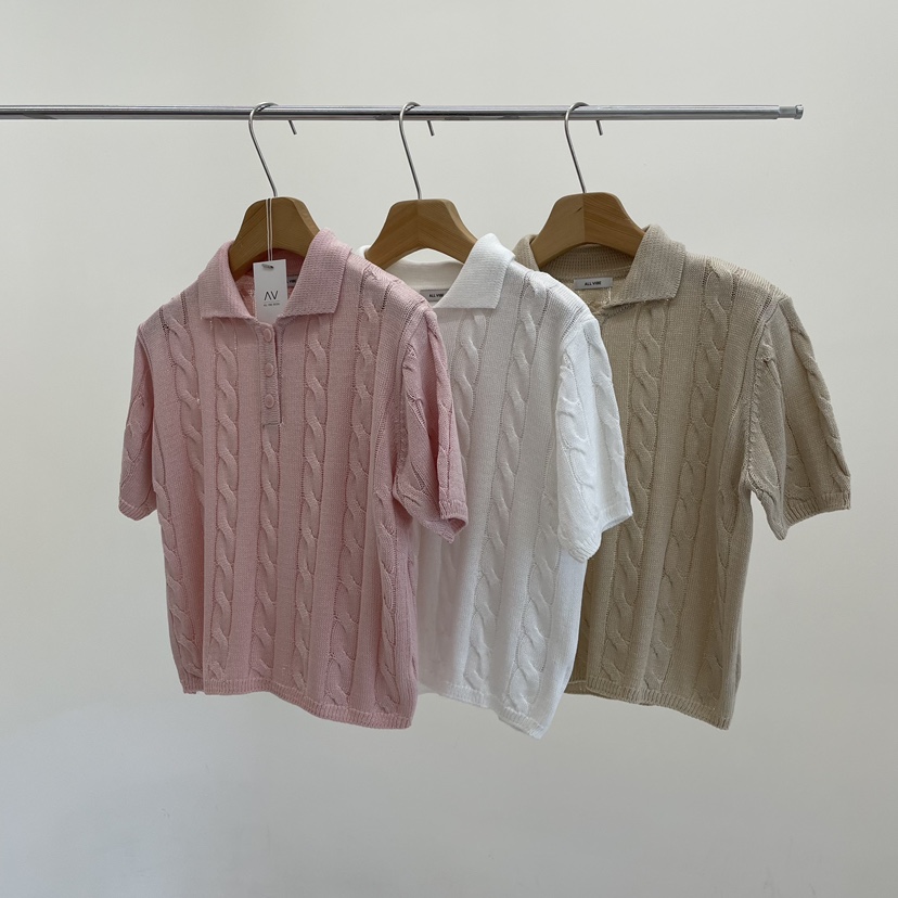 ALLVIBE韓國直郵女士新款職業推薦26春夏，26夏季人氣針織衫ALLVIBE針織衫