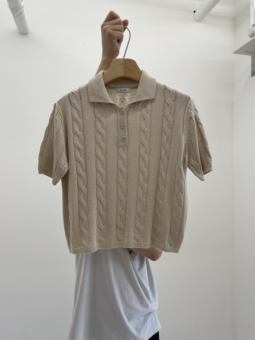 ALLVIBE韓國直郵女士新款職業推薦26春夏，26夏季人氣針織衫ALLVIBE針織衫圖色3