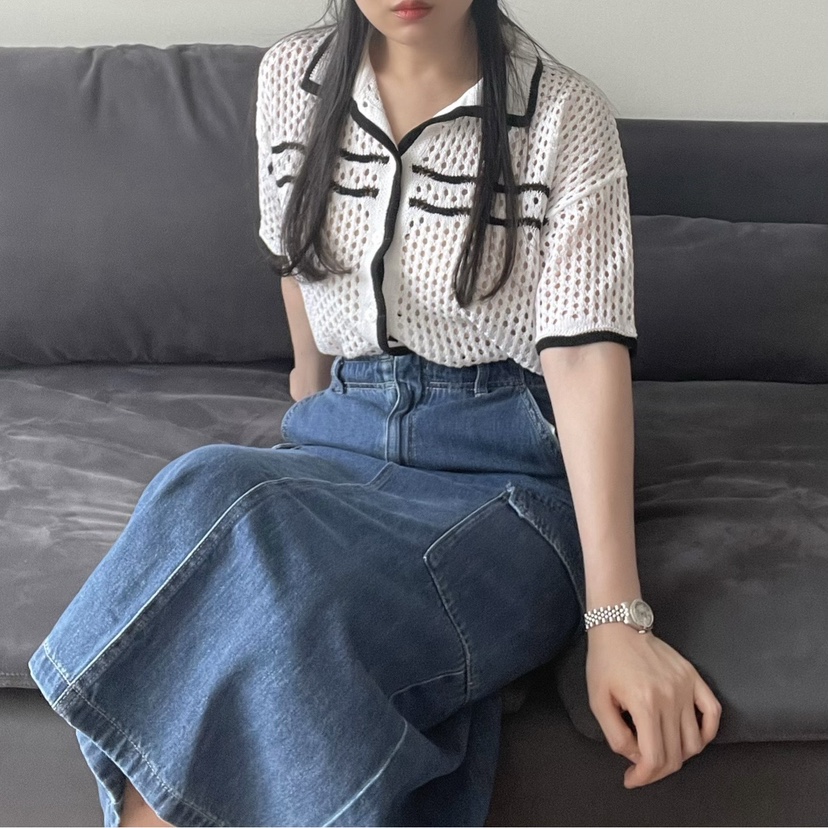 ALLVIBE東大門實拍韓國女裝新品推薦職業熱賣26春夏，26夏季針織衫ALLVIBE針織衫