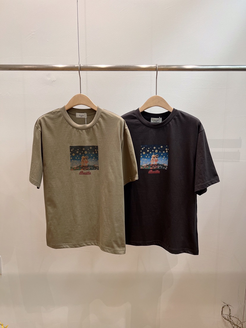 GLAD SOME韓國直郵實拍女士新品時尚休閑職業熱賣人氣T恤GLAD SOMET恤圖色2左二色