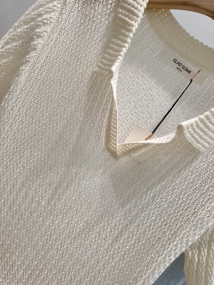 GLAD SOME韓國直郵實拍女士新款職業26春夏，26夏季針織衫GLAD SOME針織衫