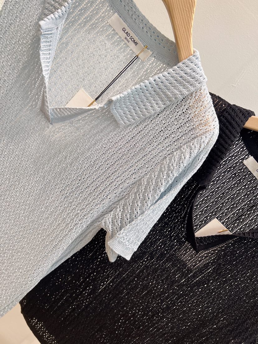 GLAD SOME韓國直郵實拍女士新款職業26春夏，26夏季針織衫GLAD SOME針織衫