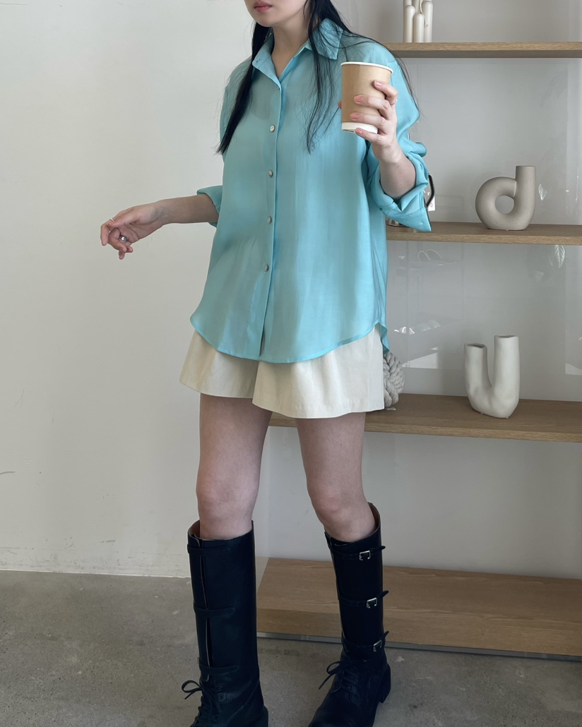 ALLVIBE韓國直郵實拍女士新款26春夏，26夏季襯衫蕾絲衫天絲ALLVIBE襯衫/蕾絲衫