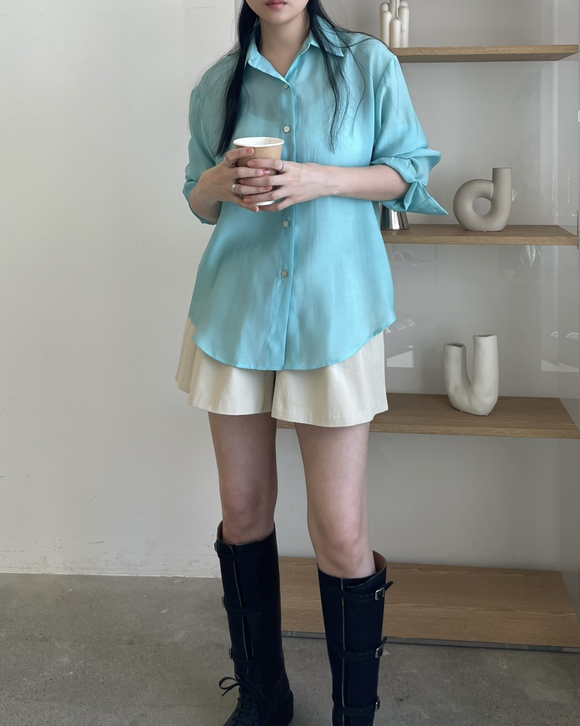 ALLVIBE韓國直郵實拍女士新款26春夏，26夏季襯衫蕾絲衫天絲ALLVIBE襯衫/蕾絲衫