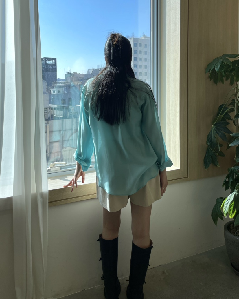 ALLVIBE韓國直郵實拍女士新款26春夏，26夏季襯衫蕾絲衫天絲ALLVIBE襯衫/蕾絲衫