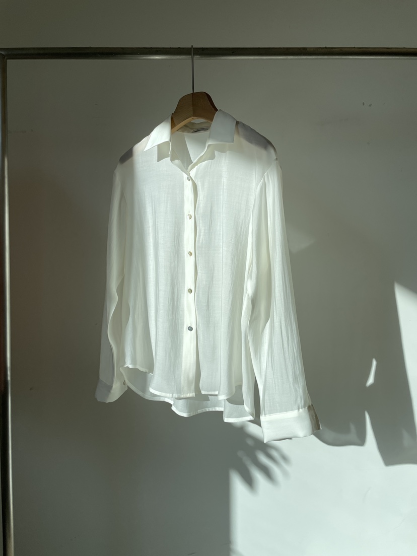 ALLVIBE韓國直郵實拍女士新款26春夏，26夏季襯衫蕾絲衫天絲ALLVIBE襯衫/蕾絲衫圖色3