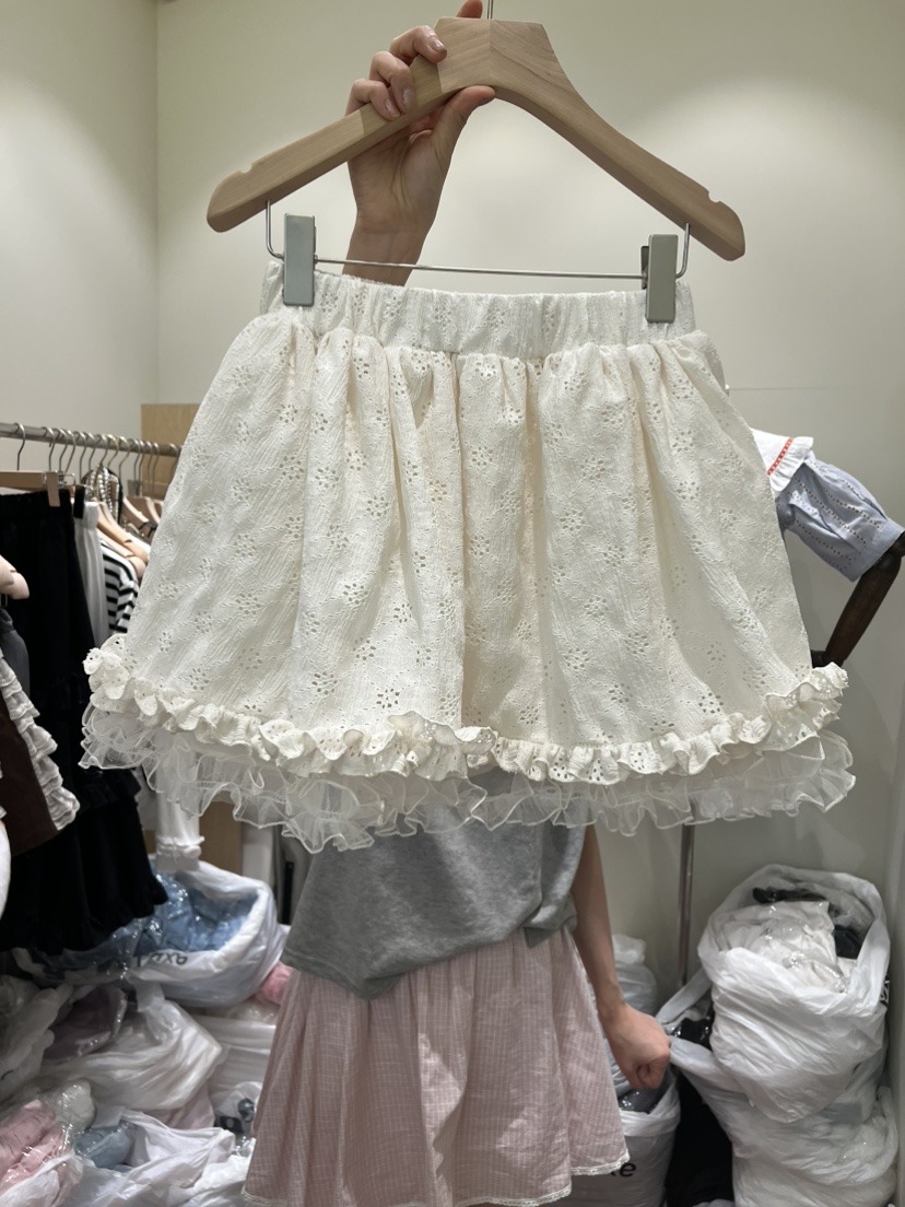 BE&amp;BE韓國東大門代購女士新品時尚人氣熱賣短裙蕾絲BE&be短裙