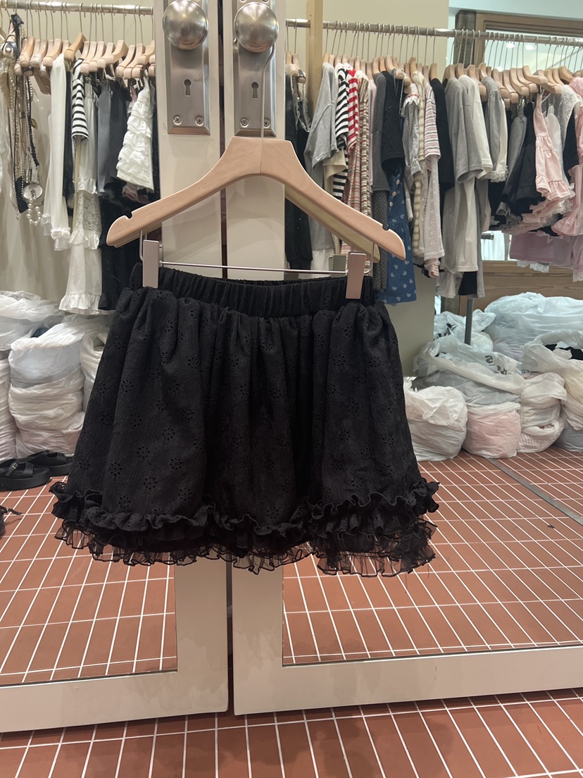 BE&amp;BE韓國東大門代購女士新品時尚人氣熱賣短裙蕾絲BE&be短裙圖色1