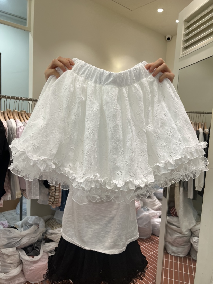 BE&amp;BE韓國東大門代購女士新品時尚人氣熱賣短裙蕾絲BE&be短裙圖色2