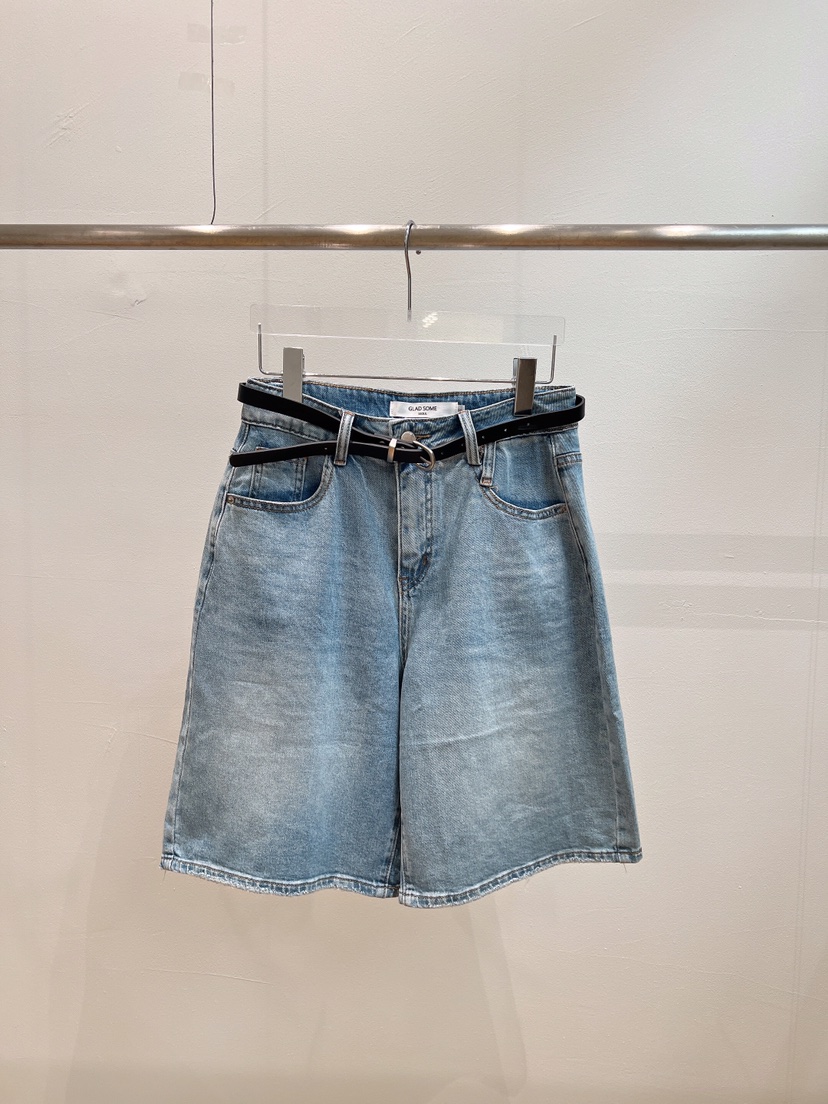 GLAD SOME韓國東大門代購女裝新品職業推薦短褲不含腰帶GLAD SOME短褲圖色1