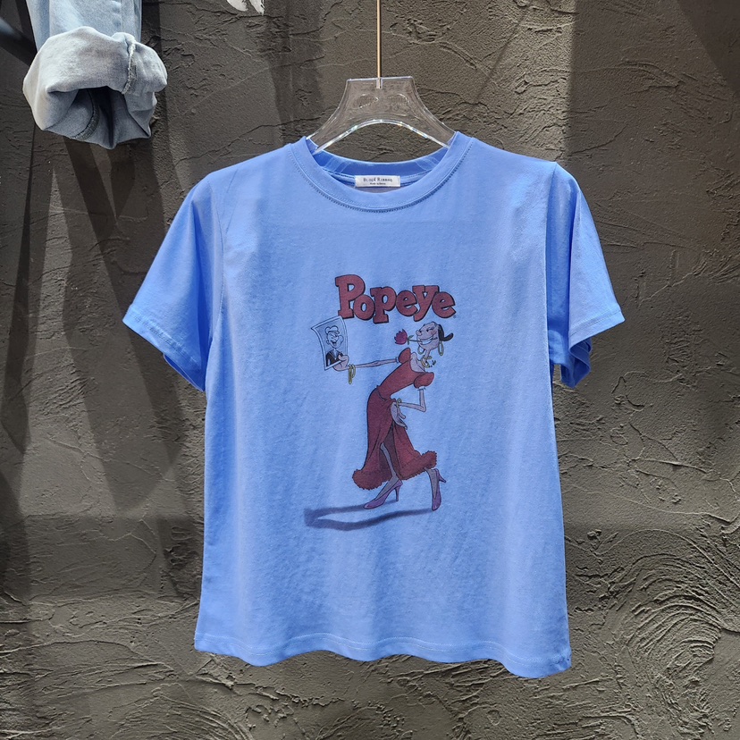 BLACK RIBBON-A韓國直郵實拍女士新款職業人氣熱賣時尚T恤BLACK RIBBON-AT恤圖色1