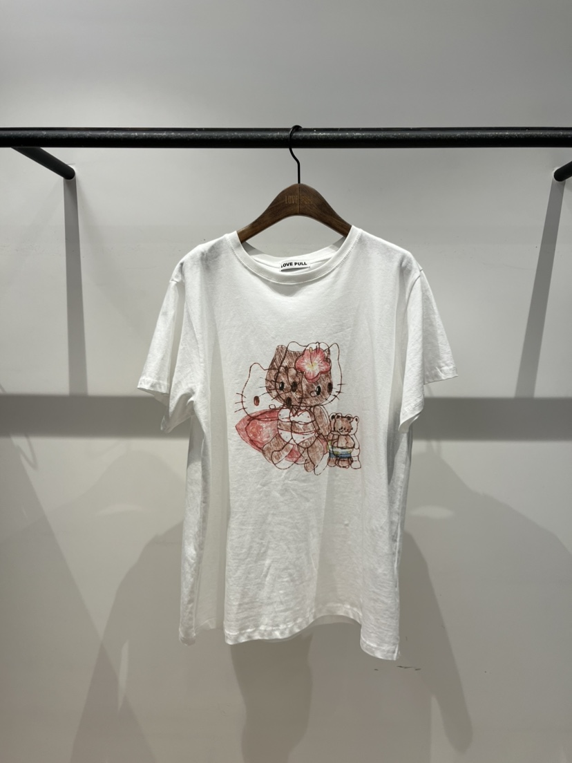 LOVE PULL韓國東大門代購女士新款休閑推薦人氣職業26春夏，26夏季T恤LOVE PULLT恤圖色1