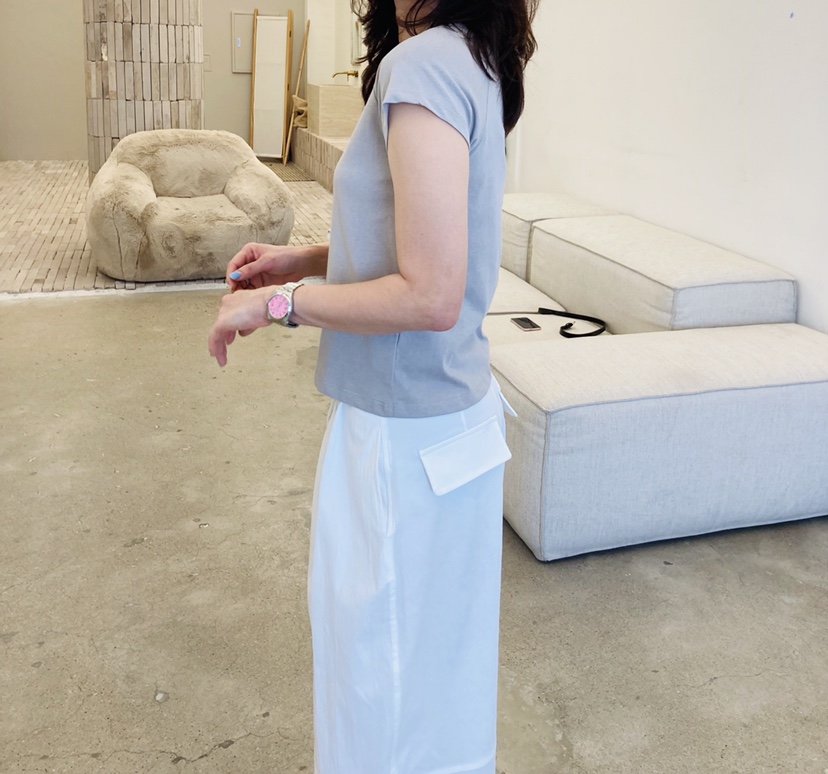 GLAD SOME韓國東大門直郵女士新品熱賣職業推薦T恤插肩袖GLAD SOMET恤