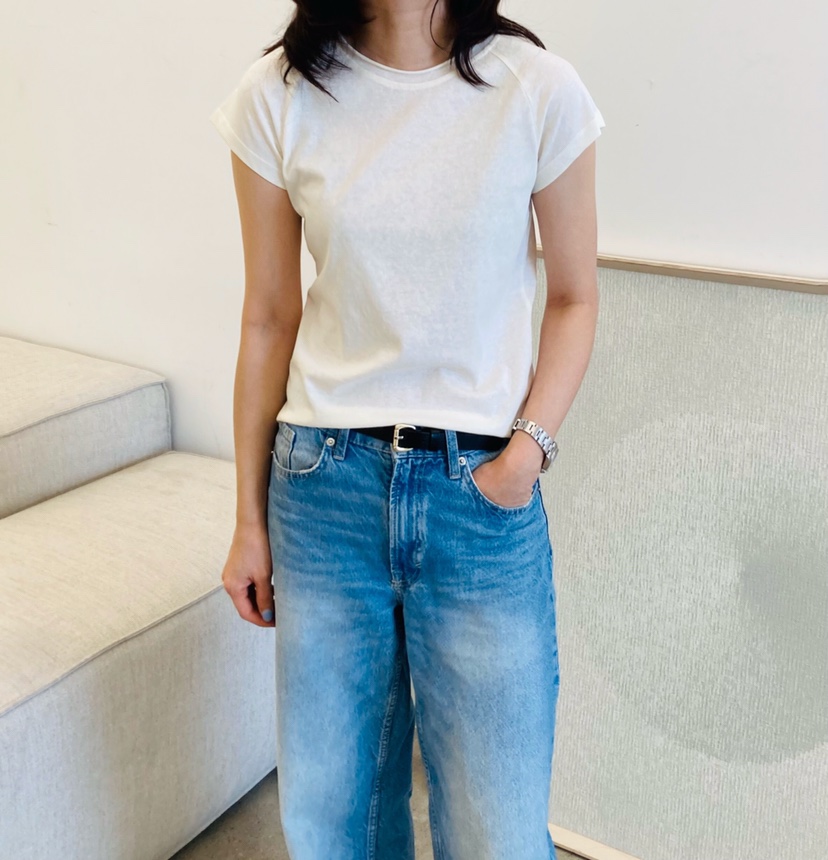 GLAD SOME韓國東大門直郵女士新品熱賣職業推薦T恤插肩袖GLAD SOMET恤