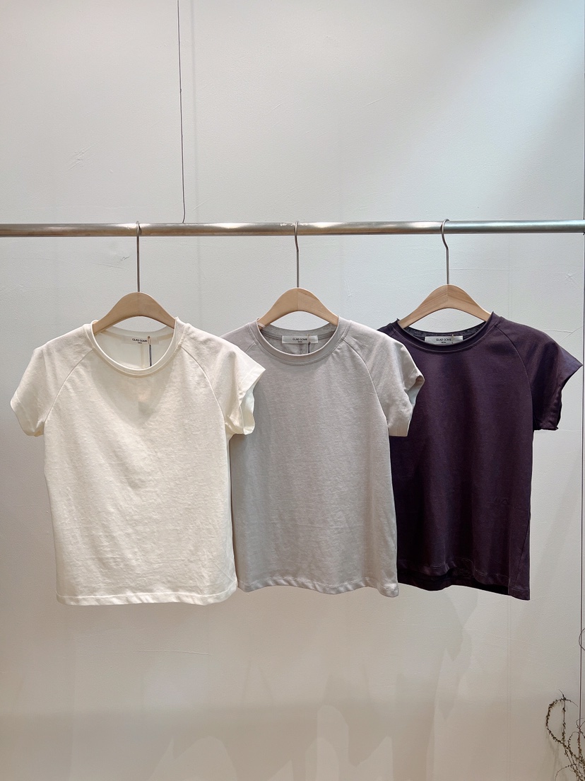 GLAD SOME韓國東大門直郵女士新品熱賣職業推薦T恤插肩袖GLAD SOMET恤