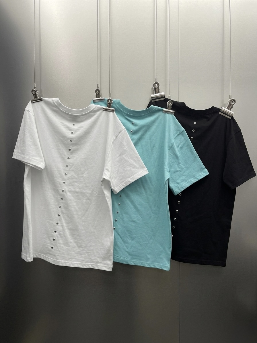 SEEOT韓國直郵實拍女士新品時尚休閑熱賣T恤男女同款鏤空SEEOTT恤