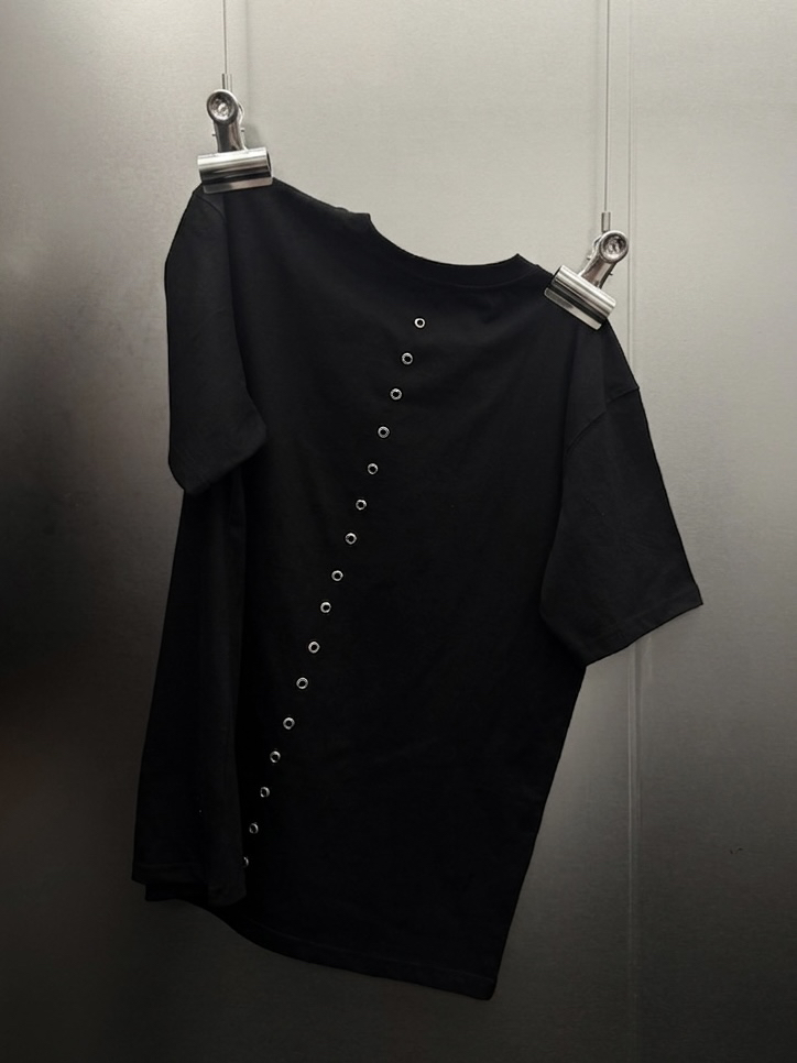 SEEOT韓國直郵實拍女士新品時尚休閑熱賣T恤男女同款鏤空SEEOTT恤圖色1