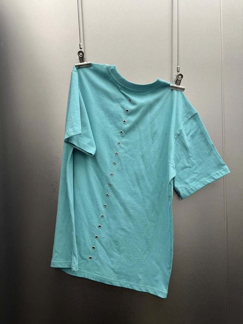 SEEOT韓國直郵實拍女士新品時尚休閑熱賣T恤男女同款鏤空SEEOTT恤圖色3