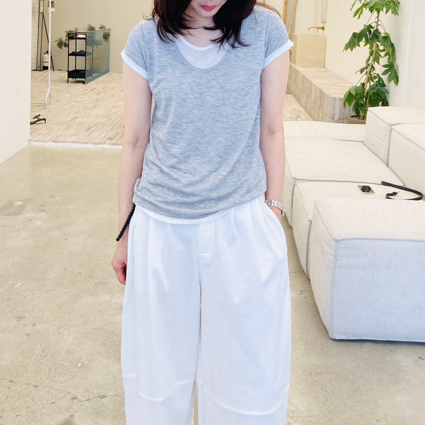 GLAD SOME韓國直郵女裝新品休閑人氣時尚熱賣T恤假兩件撞色GLAD SOMET恤