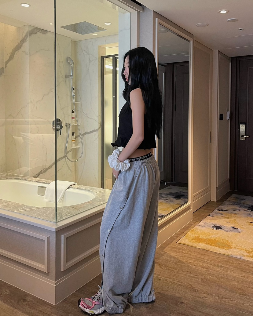 LOVE PULL韓國直郵女士新款熱賣推薦26春夏，26夏季休閑褲LOVE PULL休閑褲