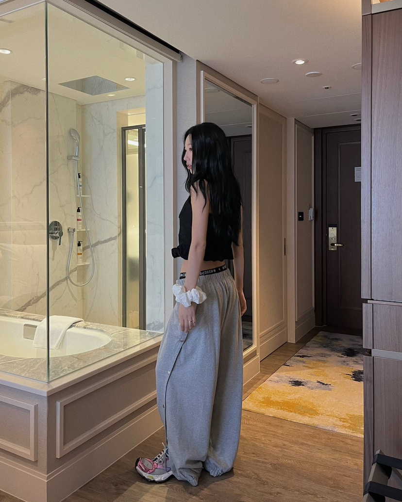 LOVE PULL韓國直郵女士新款熱賣推薦26春夏，26夏季休閑褲LOVE PULL休閑褲