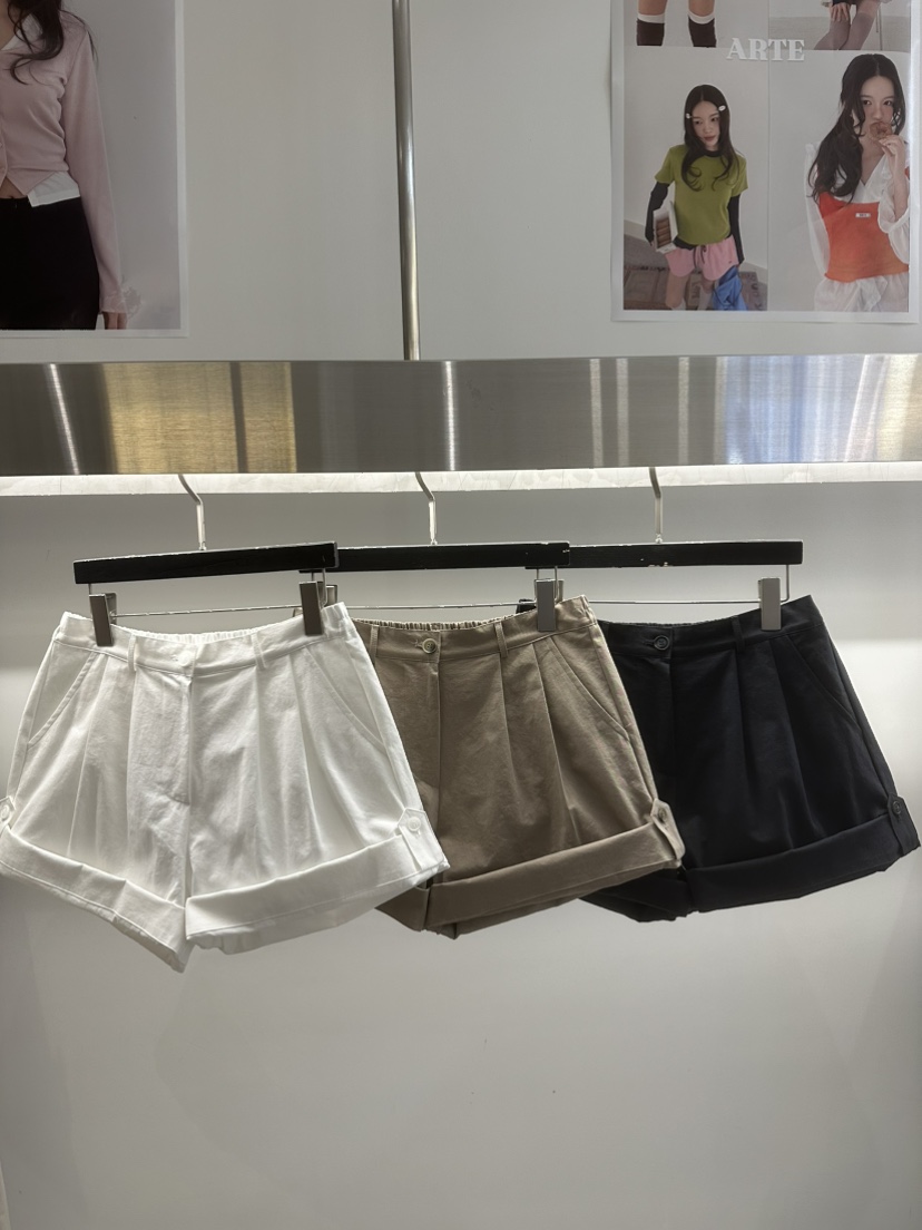 ARTE STUDIO/ATTENTION EDITORIAL韓國東大門直郵女士新品時尚短褲腰帶ARTE Studio短褲