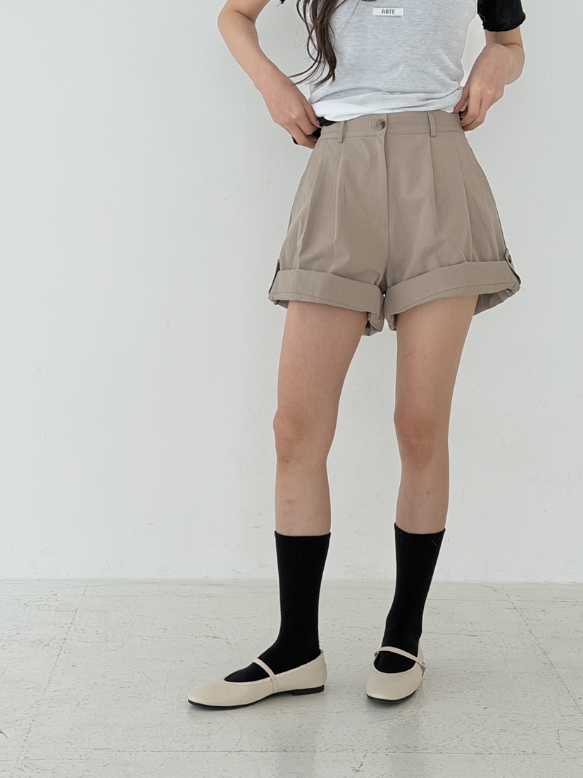 ARTE STUDIO/ATTENTION EDITORIAL韓國東大門直郵女士新品時尚短褲腰帶ARTE Studio短褲圖色2