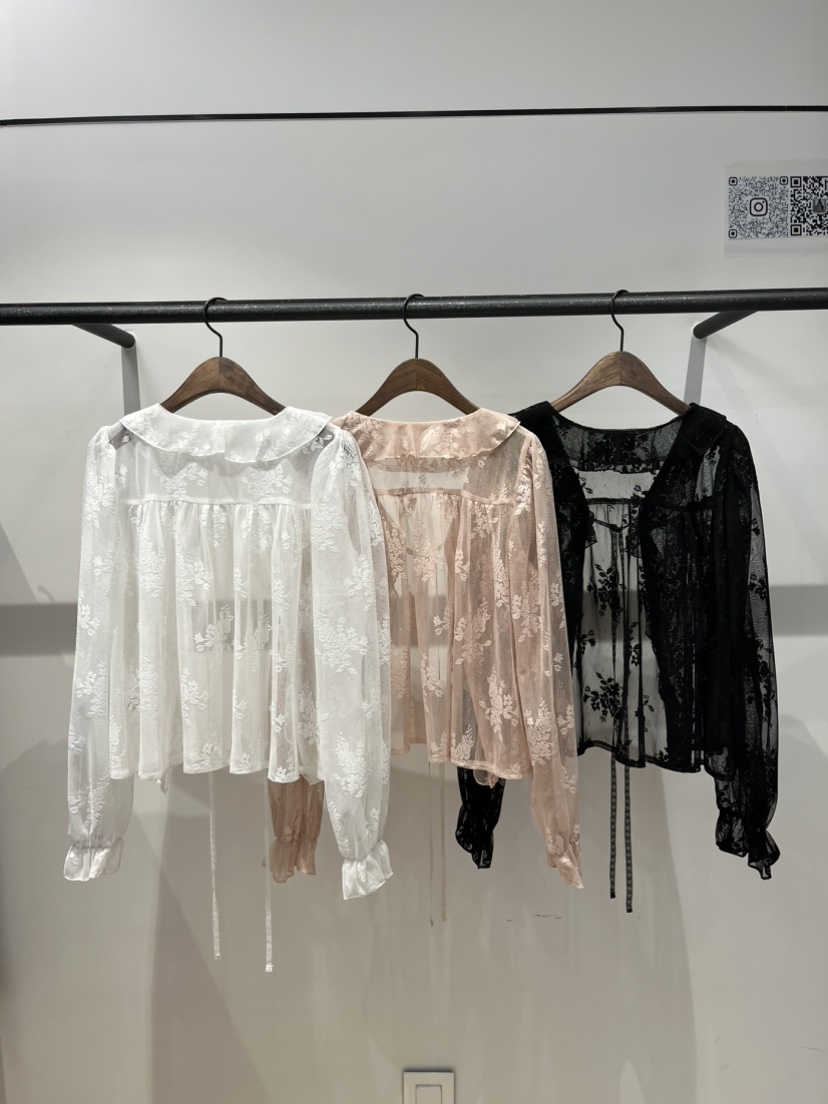 LOVE PULL韓國直郵女士新款休閑職業26春夏，26夏季襯衫蕾絲衫LOVE PULL襯衫/蕾絲衫