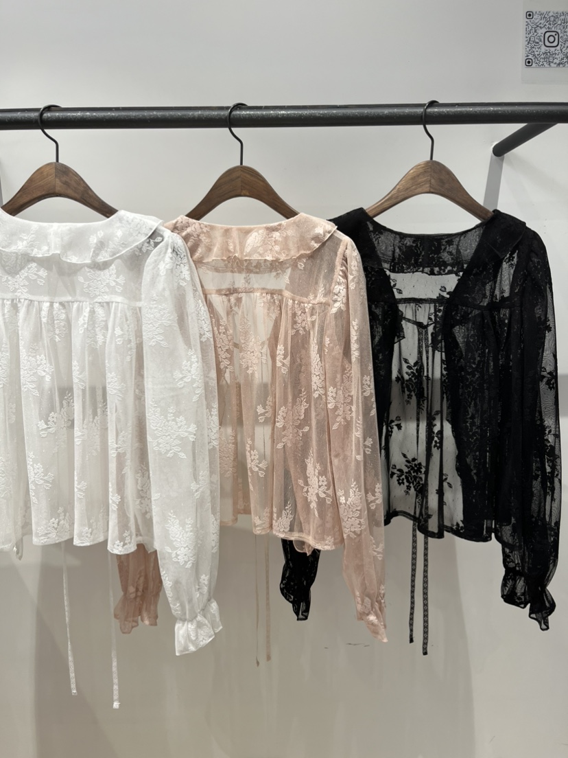 LOVE PULL韓國直郵女士新款休閑職業26春夏，26夏季襯衫蕾絲衫LOVE PULL襯衫/蕾絲衫