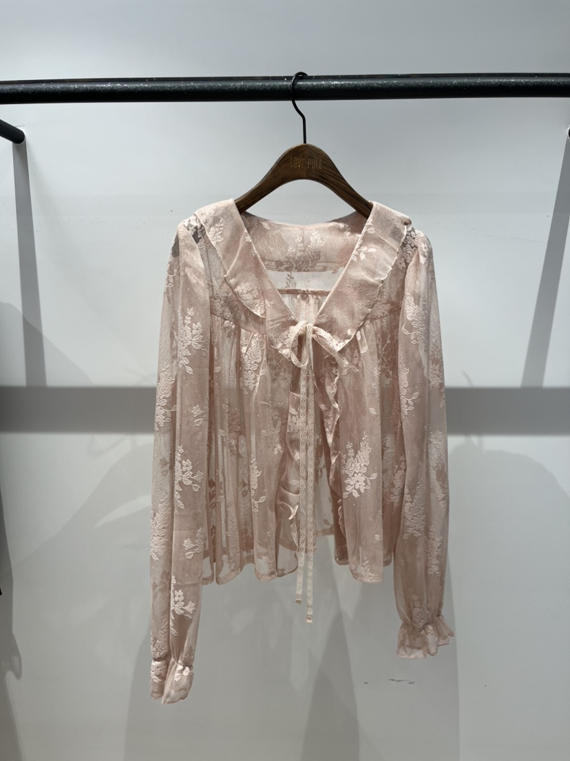 LOVE PULL韓國直郵女士新款休閑職業26春夏，26夏季襯衫蕾絲衫LOVE PULL襯衫/蕾絲衫圖色2