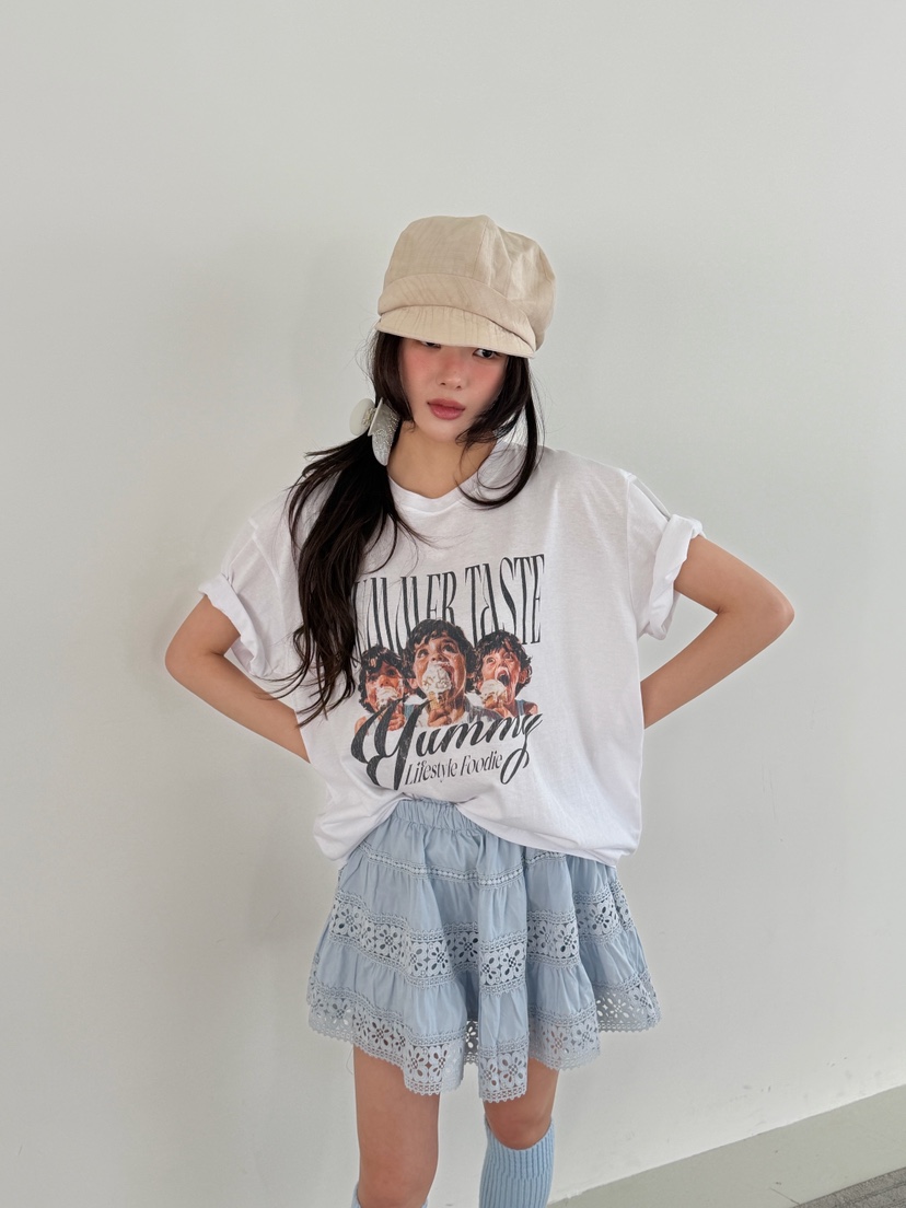 ARTE STUDIO/ATTENTION EDITORIAL韓國東大門直郵女士新款26春夏，26夏季T恤ARTE StudioT恤圖色1