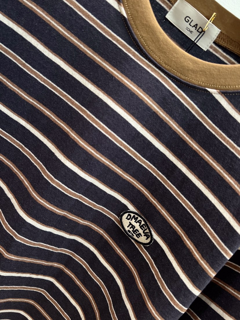 GLAD SOME韓國東大門代購女裝新款26春夏，26夏季T恤條紋GLAD SOMET恤