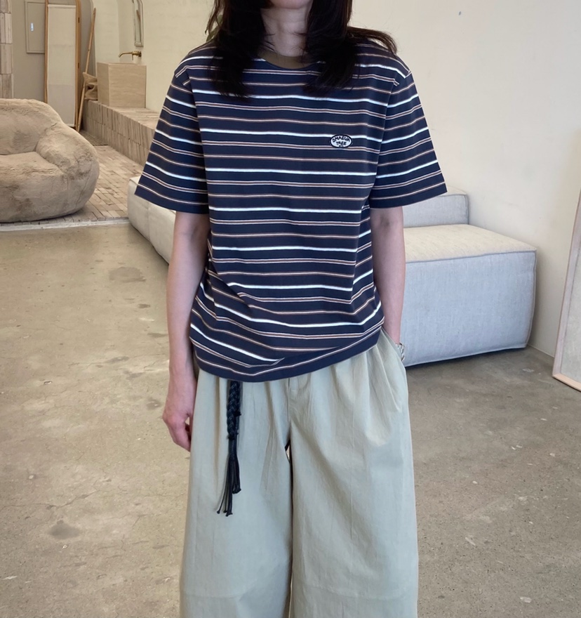 GLAD SOME韓國東大門代購女裝新款26春夏，26夏季T恤條紋GLAD SOMET恤圖色1