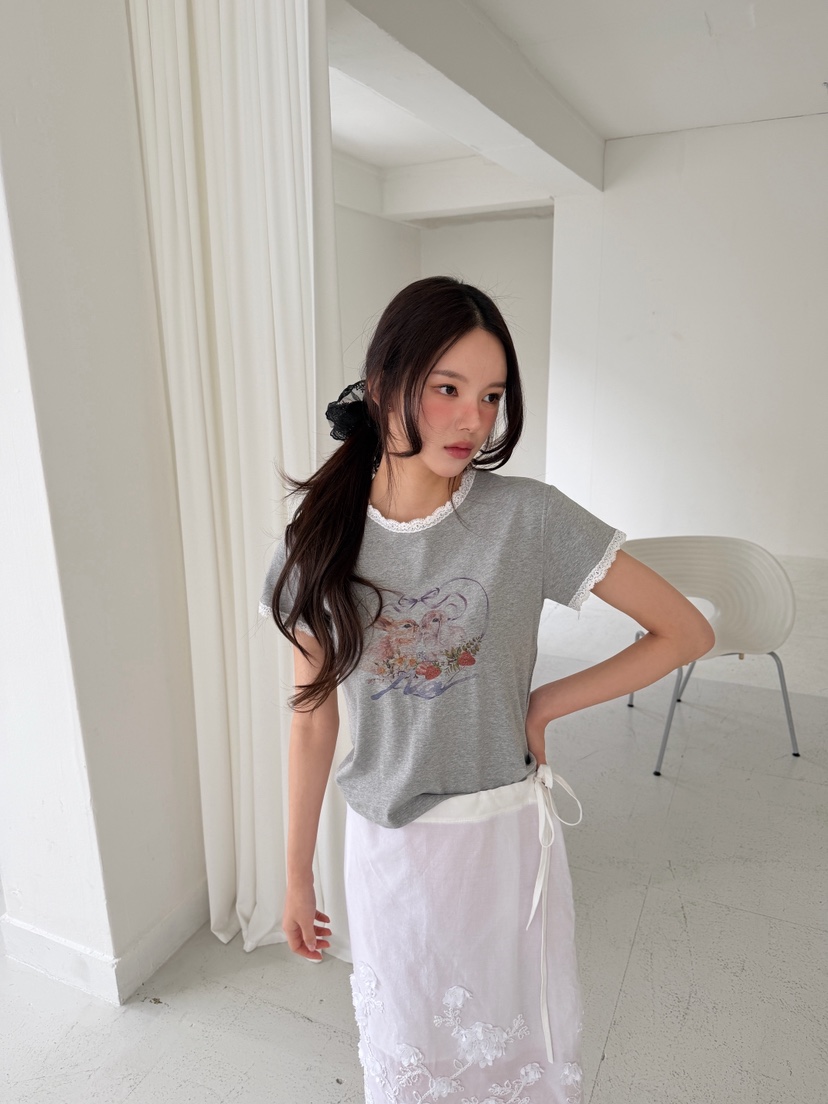 ARTE STUDIO/ATTENTION EDITORIAL韓國東大門直郵女士新品職業T恤蕾絲ARTE StudioT恤