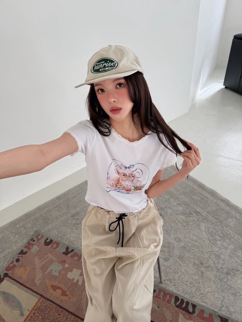 ARTE STUDIO/ATTENTION EDITORIAL韓國東大門直郵女士新品職業T恤蕾絲ARTE StudioT恤