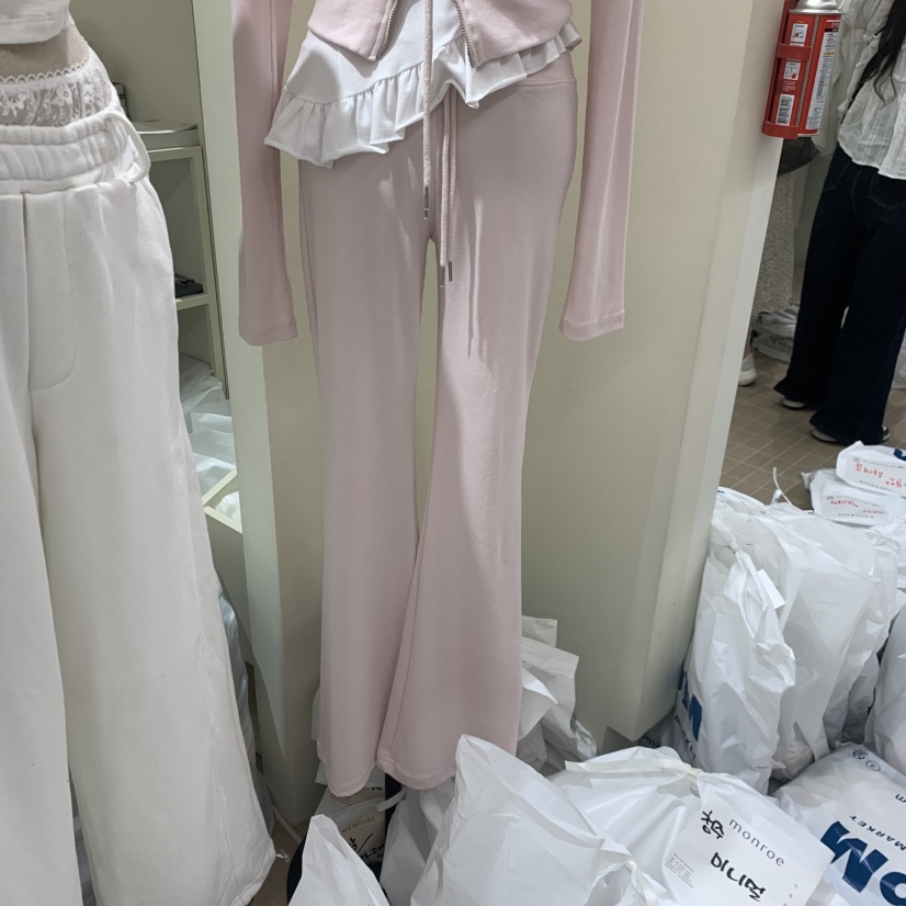 MEMOIRE韓國直郵女士新款時尚熱賣人氣休閑職業26春夏，26夏季休閑褲MEMOIRE休閑褲圖色1