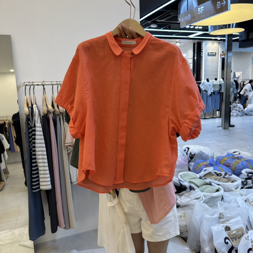 FUNNY POWDER韓國直郵實拍女裝新品熱賣時尚職業襯衫蕾絲衫THE FUNNY襯衫/蕾絲衫圖色2