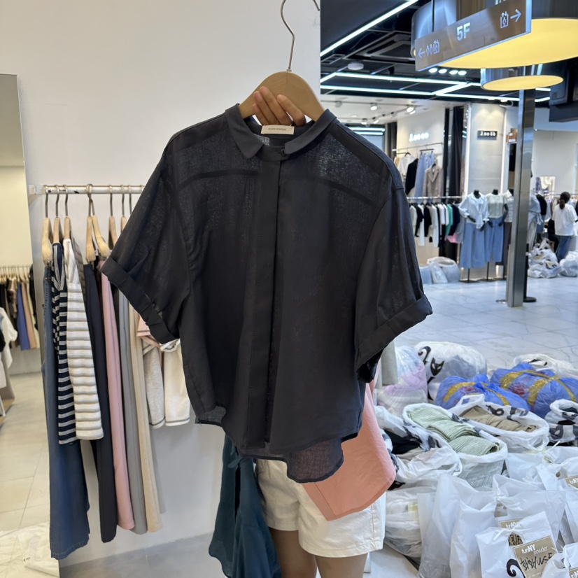 FUNNY POWDER韓國直郵實拍女裝新品熱賣時尚職業襯衫蕾絲衫THE FUNNY襯衫/蕾絲衫圖色5