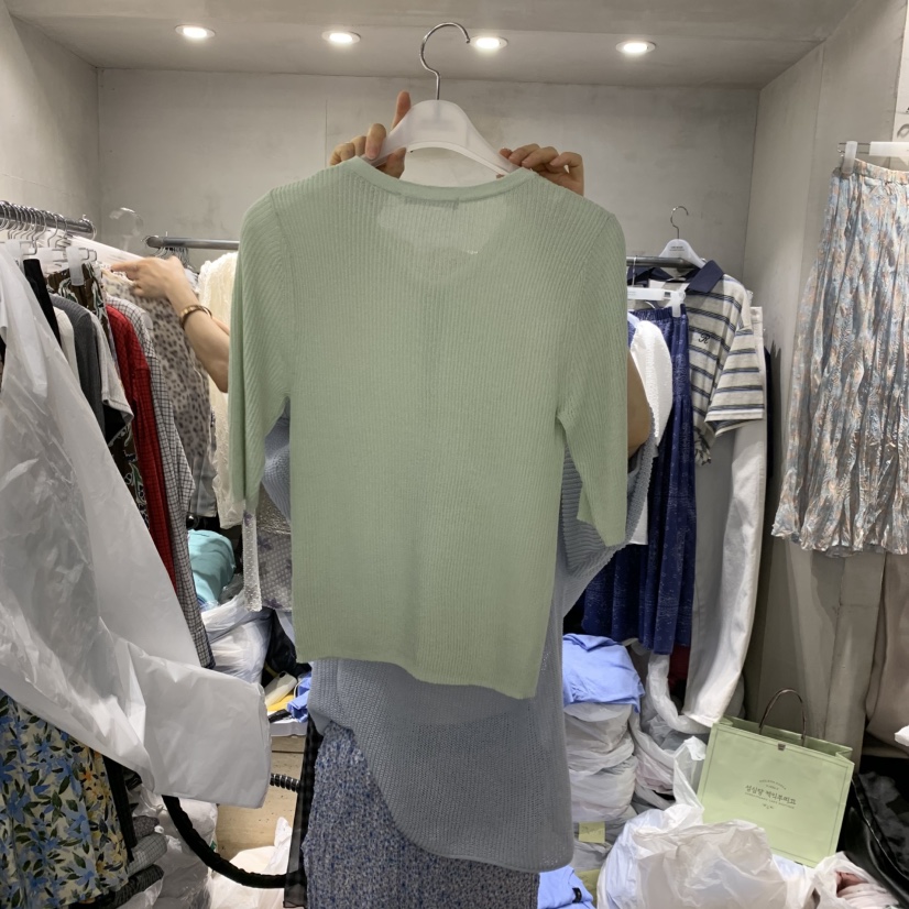 LOGROAD韓國代購女裝新品熱賣時尚休閑26春夏，26夏季針織衫LOG ROAD針織衫