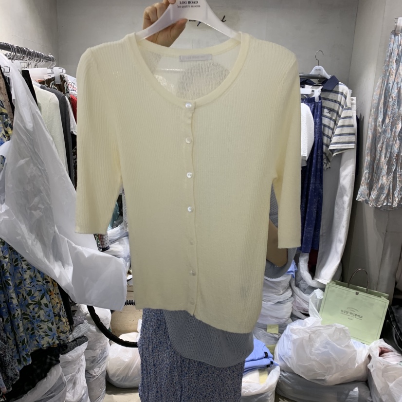 LOGROAD韓國代購女裝新品熱賣時尚休閑26春夏，26夏季針織衫LOG ROAD針織衫圖色2