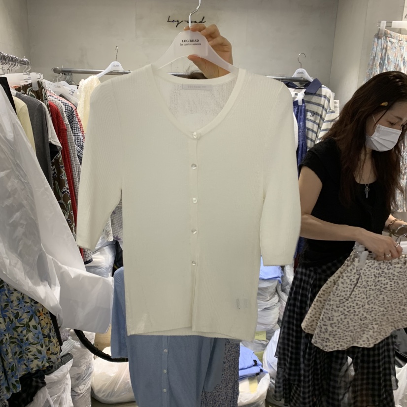 LOGROAD韓國代購女裝新品熱賣時尚休閑26春夏，26夏季針織衫LOG ROAD針織衫圖色4