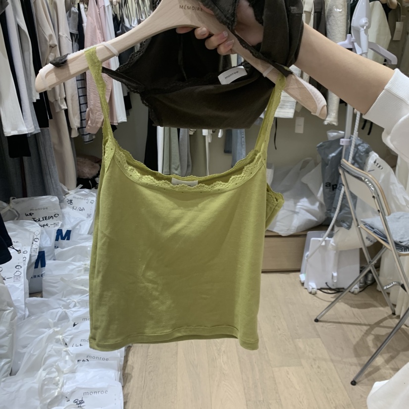 MEMOIRE韓國東大門代購女士新款休閑人氣時尚吊帶背心蕾絲MEMOIRE吊帶/背心圖色6