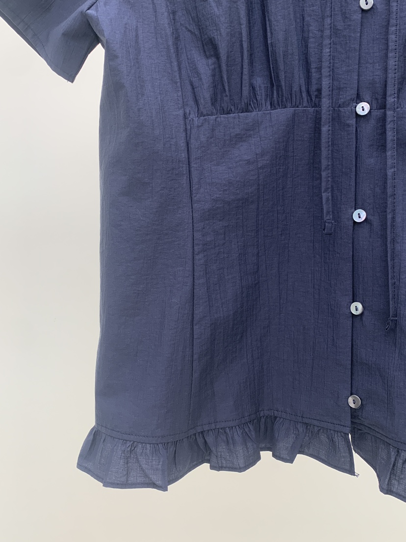 ONE MONE韓國直郵實拍女士新品時尚熱賣26春夏，26夏季襯衫蕾絲衫ONE MONE襯衫/蕾絲衫