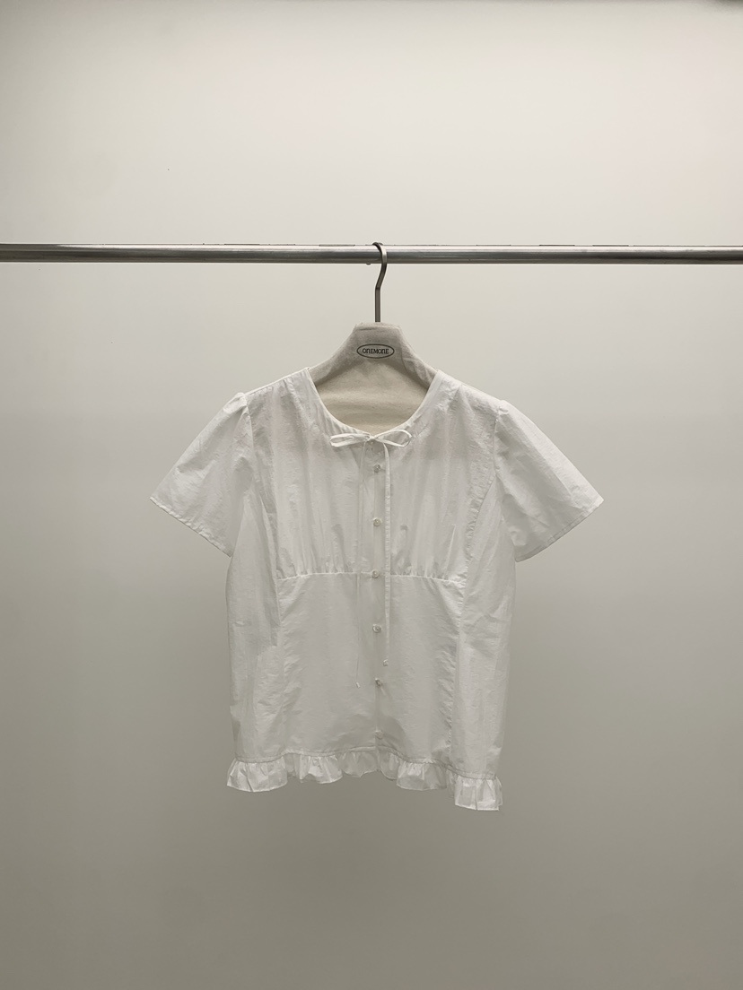 ONE MONE韓國直郵實拍女士新品時尚熱賣26春夏，26夏季襯衫蕾絲衫ONE MONE襯衫/蕾絲衫圖色1