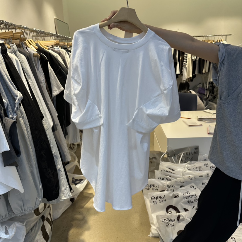 EYEFUL-Q韓國直郵女裝新款推薦26春夏，26夏季T恤泡泡袖eyefulT恤