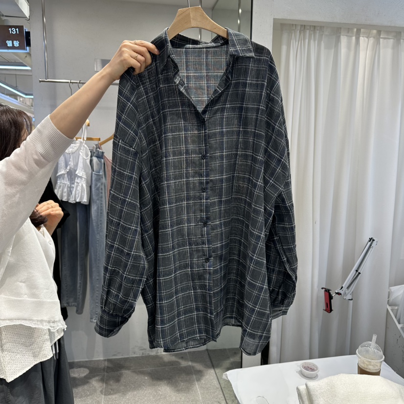 ELAN韓國東大門直郵女裝新品推薦人氣熱賣休閑襯衫蕾絲衫ELAN襯衫/蕾絲衫圖色2