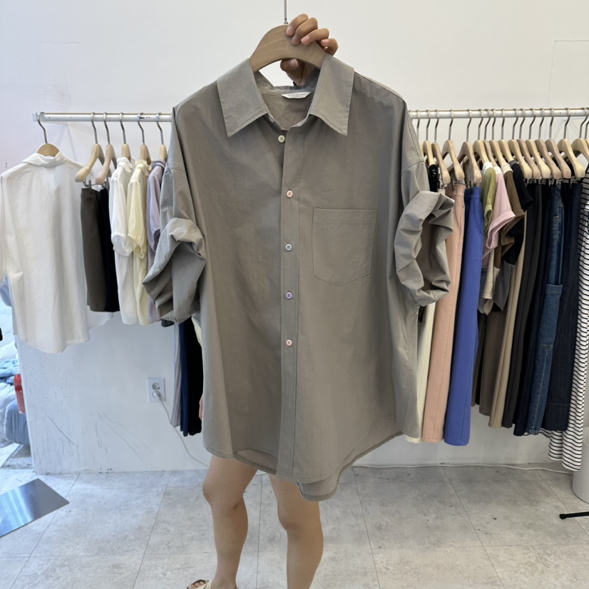 FUNNY POWDER韓國代購女裝新品時尚熱賣26春夏，26夏季襯衫蕾絲衫THE FUNNY襯衫/蕾絲衫圖色3